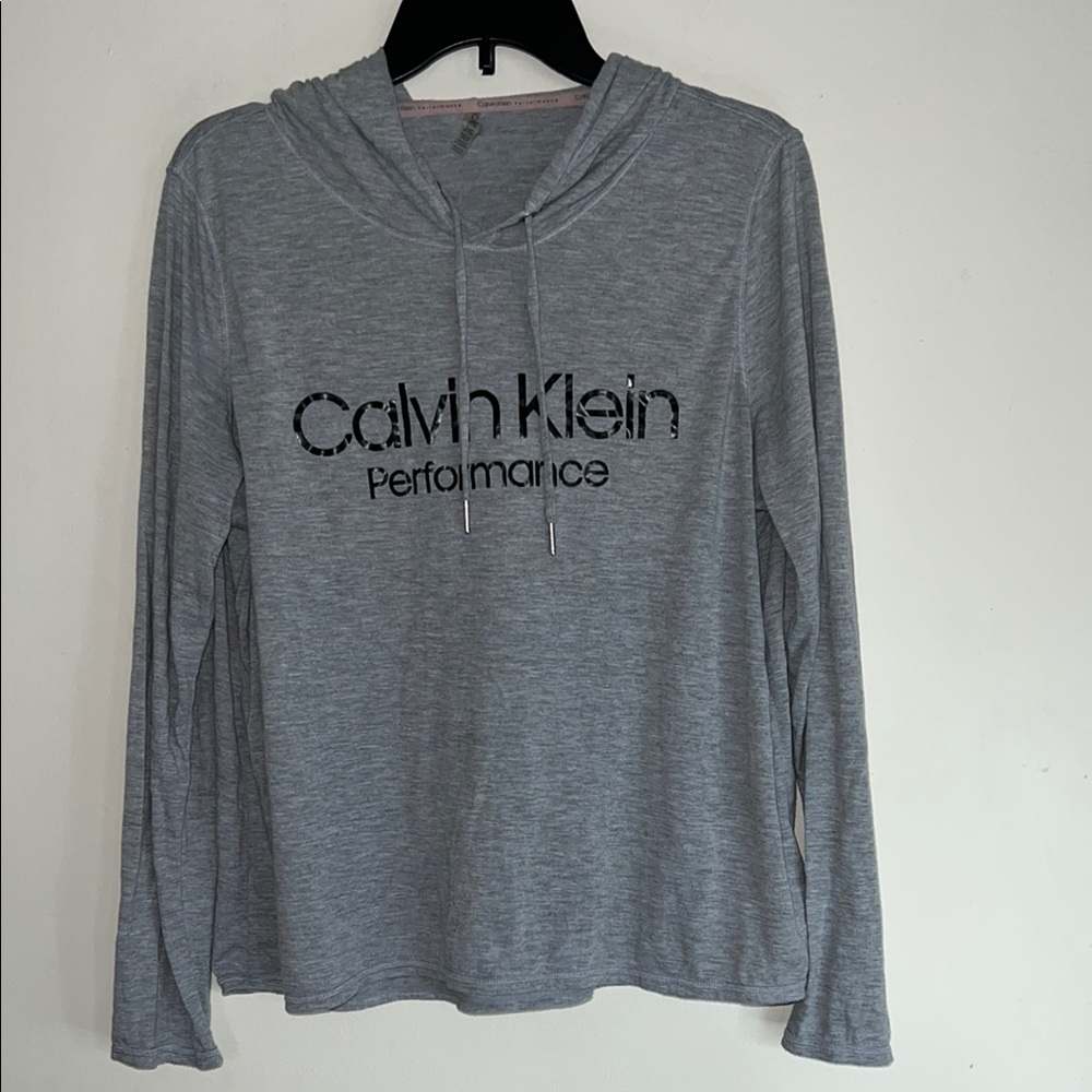 Calvin Klein Light Gray Performance Hoodie